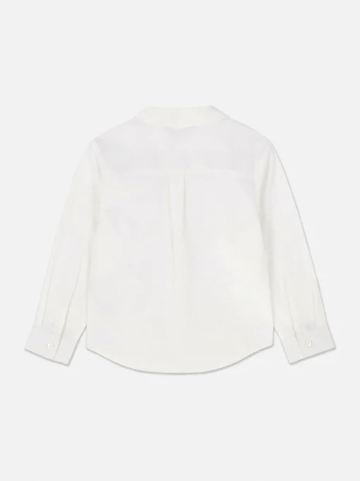 Camisa Oxford De Manga Larga Para Niño Pequeño