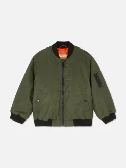 Chaqueta Bómber Con Cremallera