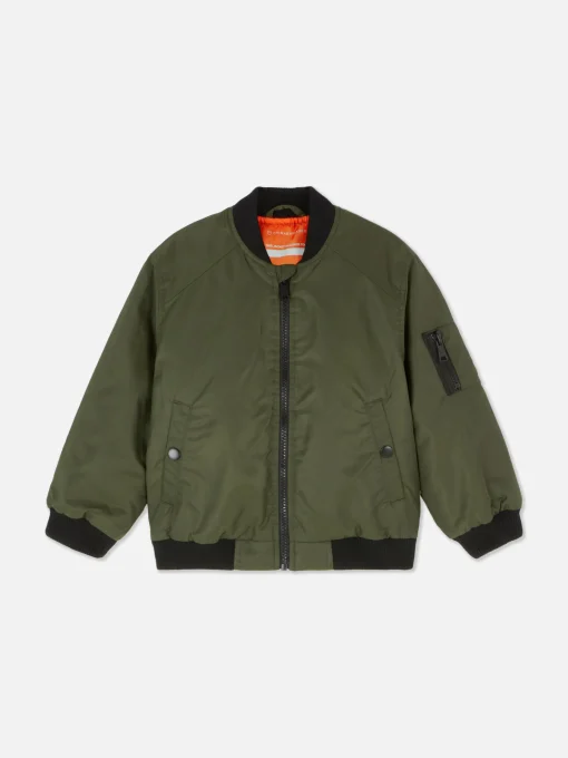 Chaqueta Bómber Con Cremallera