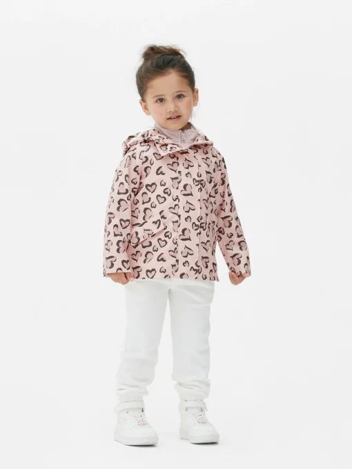 Chubasquero Con Corazón De Leopardo