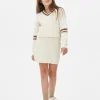 Conjunto De Falda Y Jersey De Punto De Ochos