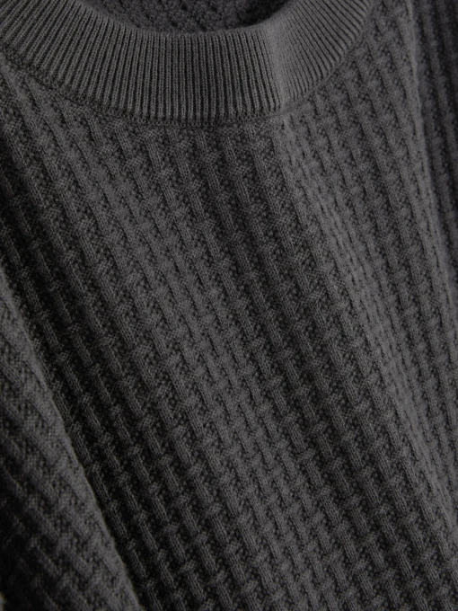 Jersey De Cuello Redondo En Punto Esterilla