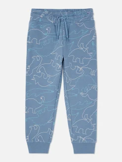 Joggers Con Cordón De Ajuste Y Estampado Gráfico