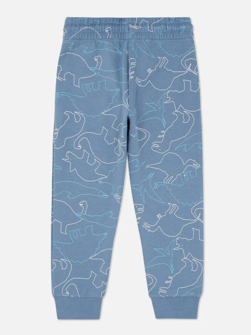 Joggers Con Cordón De Ajuste Y Estampado Gráfico