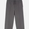 Joggers De Pernera Ancha Con Cordón De Ajuste