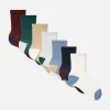 Pack De 7 Calcetines Tobilleros Bicolor