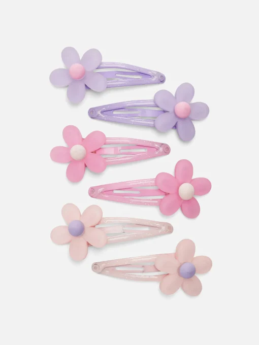 Pack De 6 Horquillas Para El Cabello Con Flores
