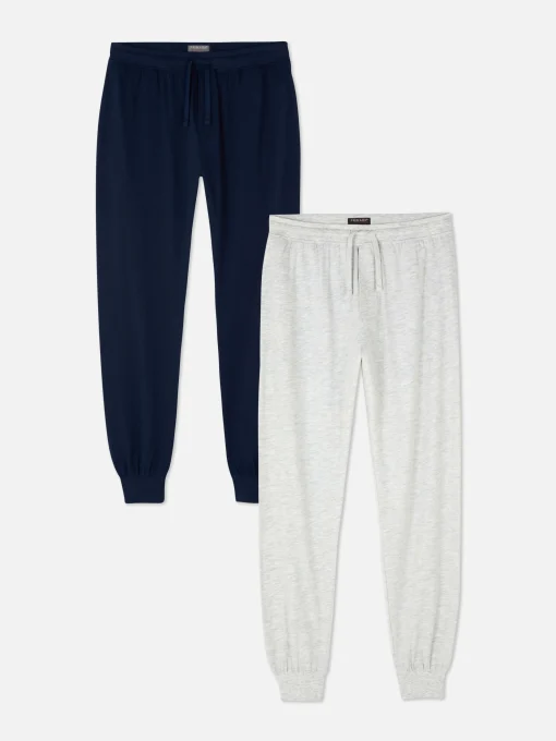 Pack De 2 Pantalones De Pijama De Punto