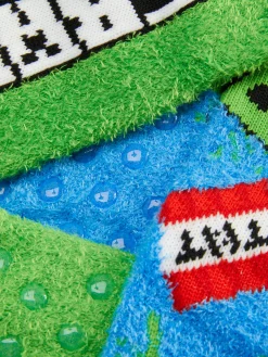 Pack De 2 Pares De Calcetines Afelpados De Minecraft