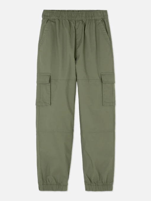 Pantalón Cargo Con Bajos Ajustados