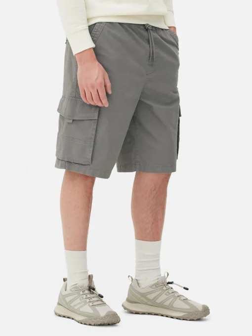 Pantalones Cortos Cargo Con Cordón De Ajuste