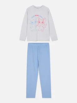 Pijama De Manga Larga De Stitch De Disney