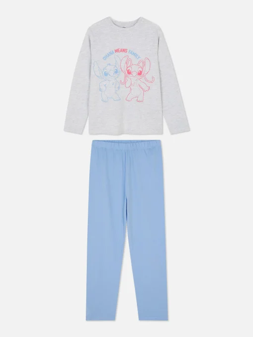 Pijama De Manga Larga De Stitch De Disney