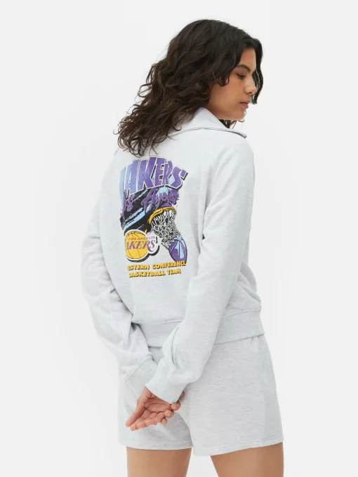 Sudadera Con 1/2 Cremallera De Los Lakers De La NBA