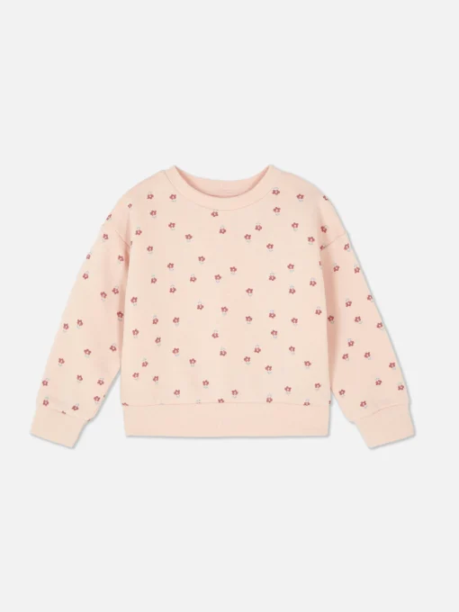 Sudadera De Cuello Redondo Con Estampado Gráfico