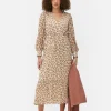 Vestido Midaxi De Estilo Bohemio Con Cuello De Pico