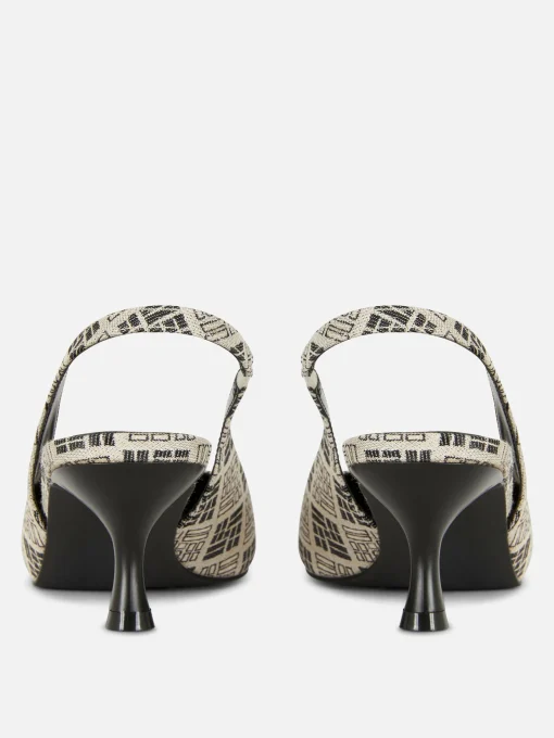 Zapatos De Tacón Chupete Con Diseño Geométrico